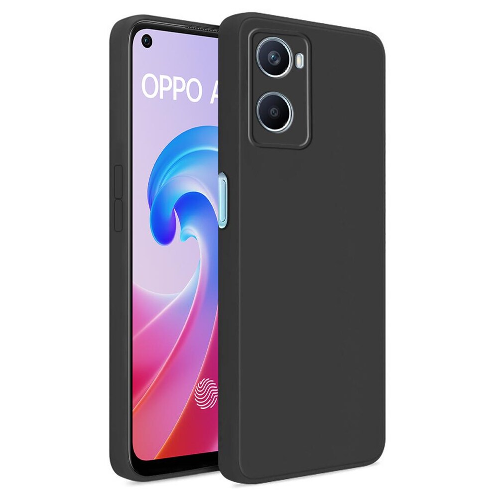 Casca caz Silicon lichid Oppo A96, negru