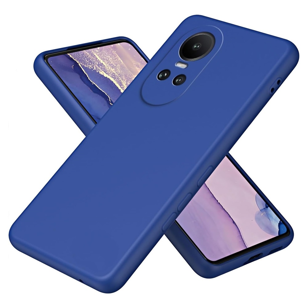Casca caz Silicon lichid Oppo Reno 10 5G, albastru
