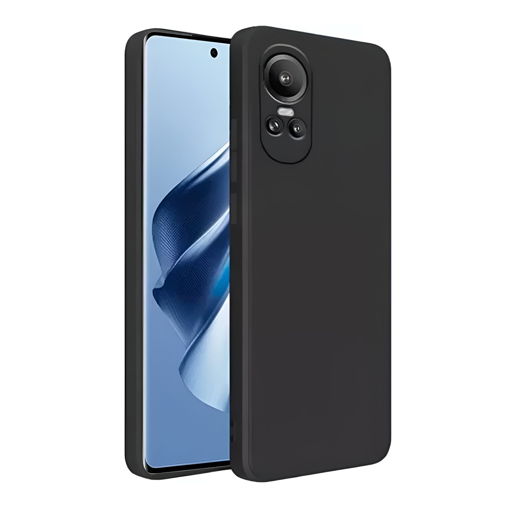 Casca caz Silicon lichid Oppo Reno 10 Pro 5G, negru