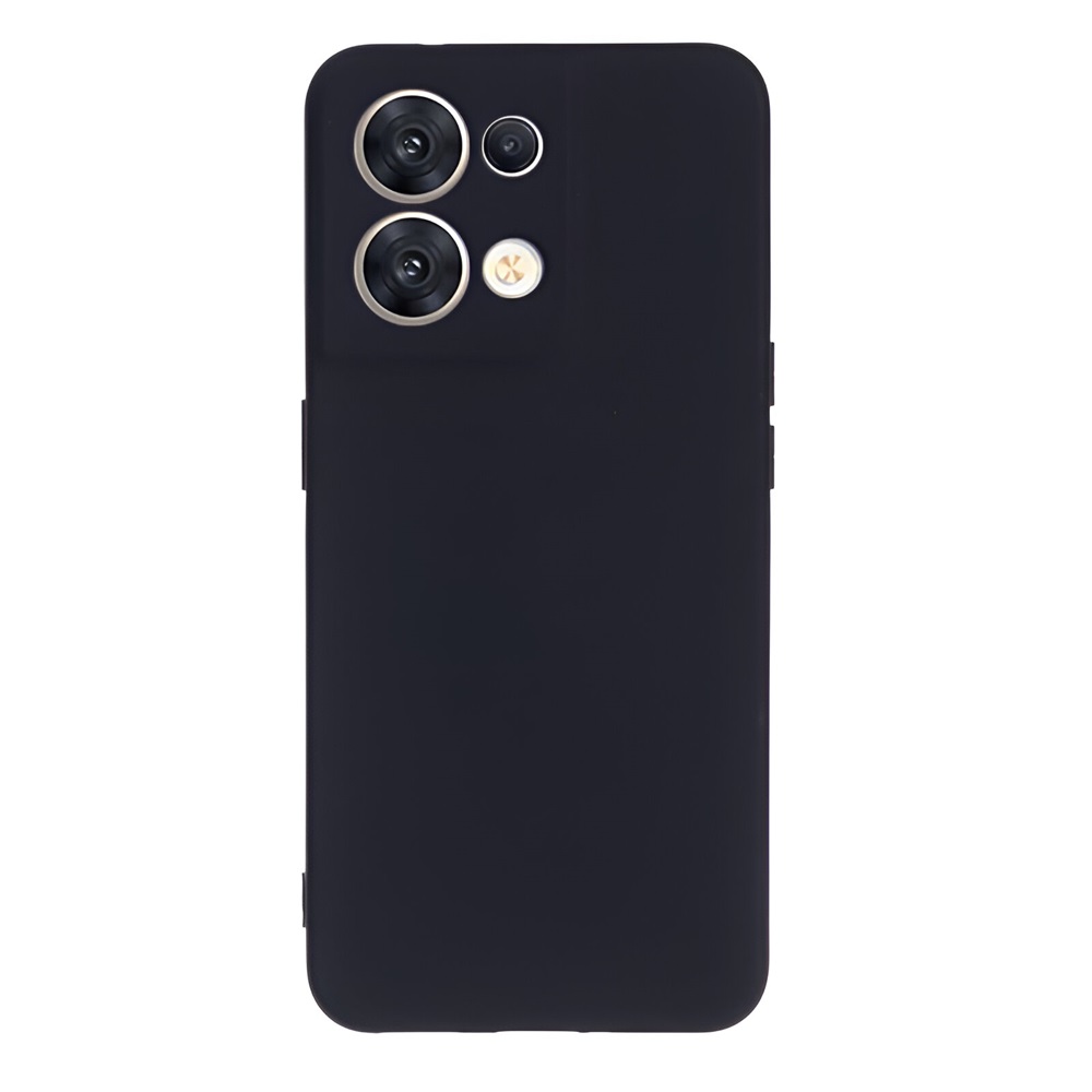 Husă Helmet Liquid Silicone pentru OPPO Reno 8 5G, neagră
