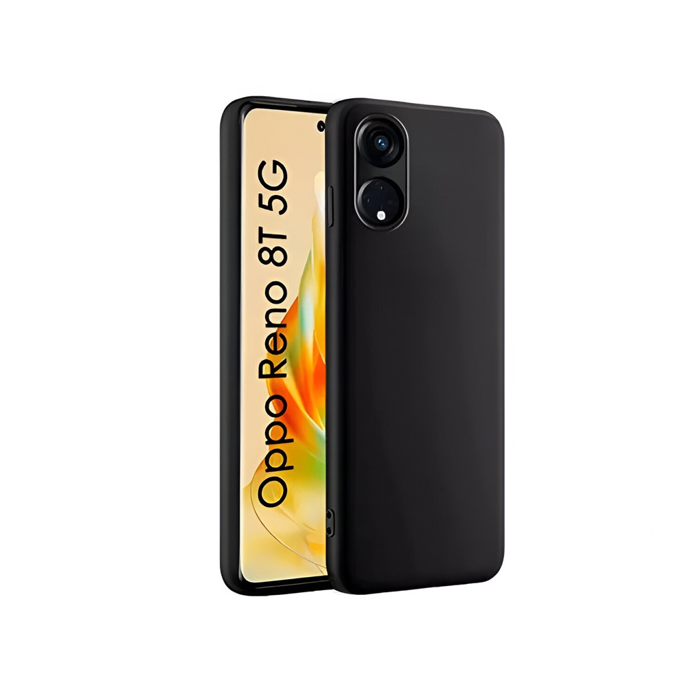 Husă Helmet Liquid Silicone pentru OPPO Reno 8 T 4G, neagră