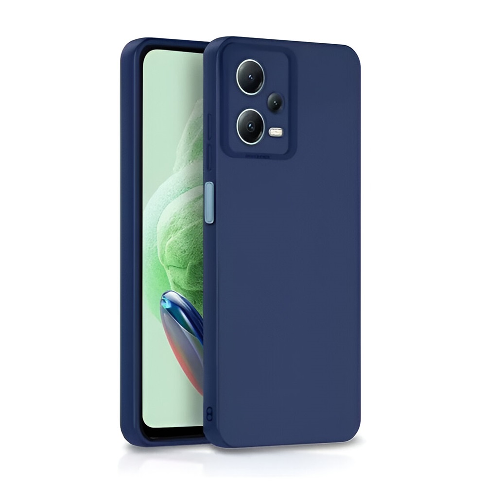 Casca caz lichid Silicon Redmi 12, albastru