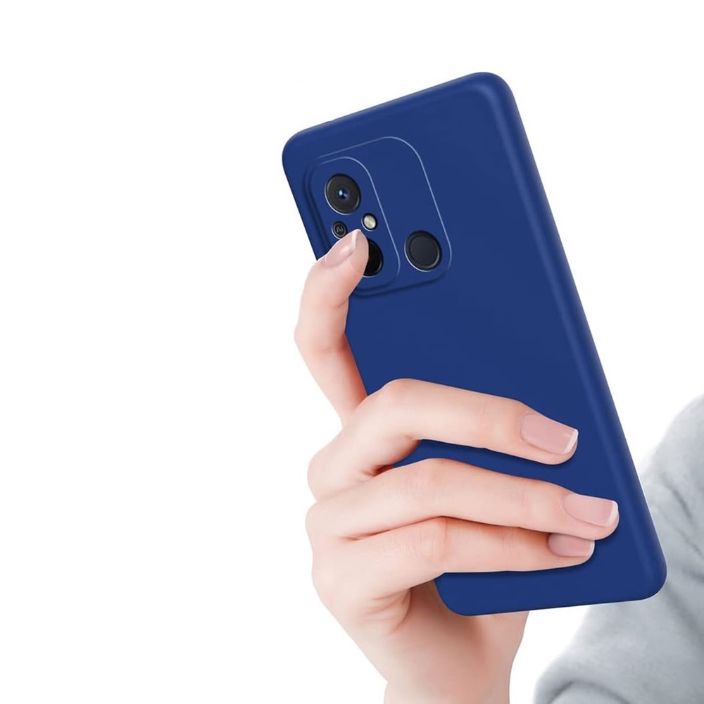 Casca caz lichid Silicon Redmi 12C, albastru