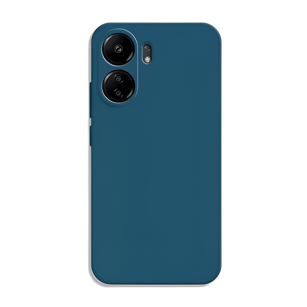 Casca caz lichid Silicon Redmi 13C, albastru
