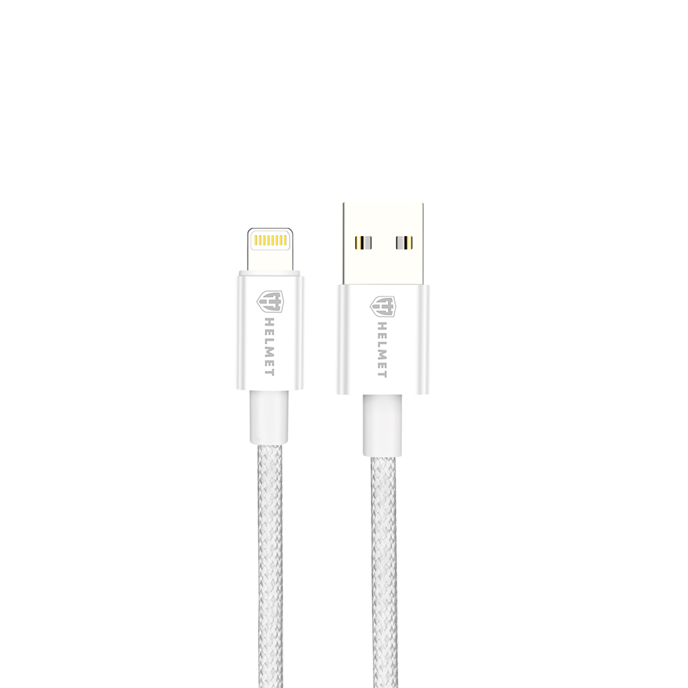 Helmet Cable USB to Lightning 20W 1.5M Nylon Series, Grey
