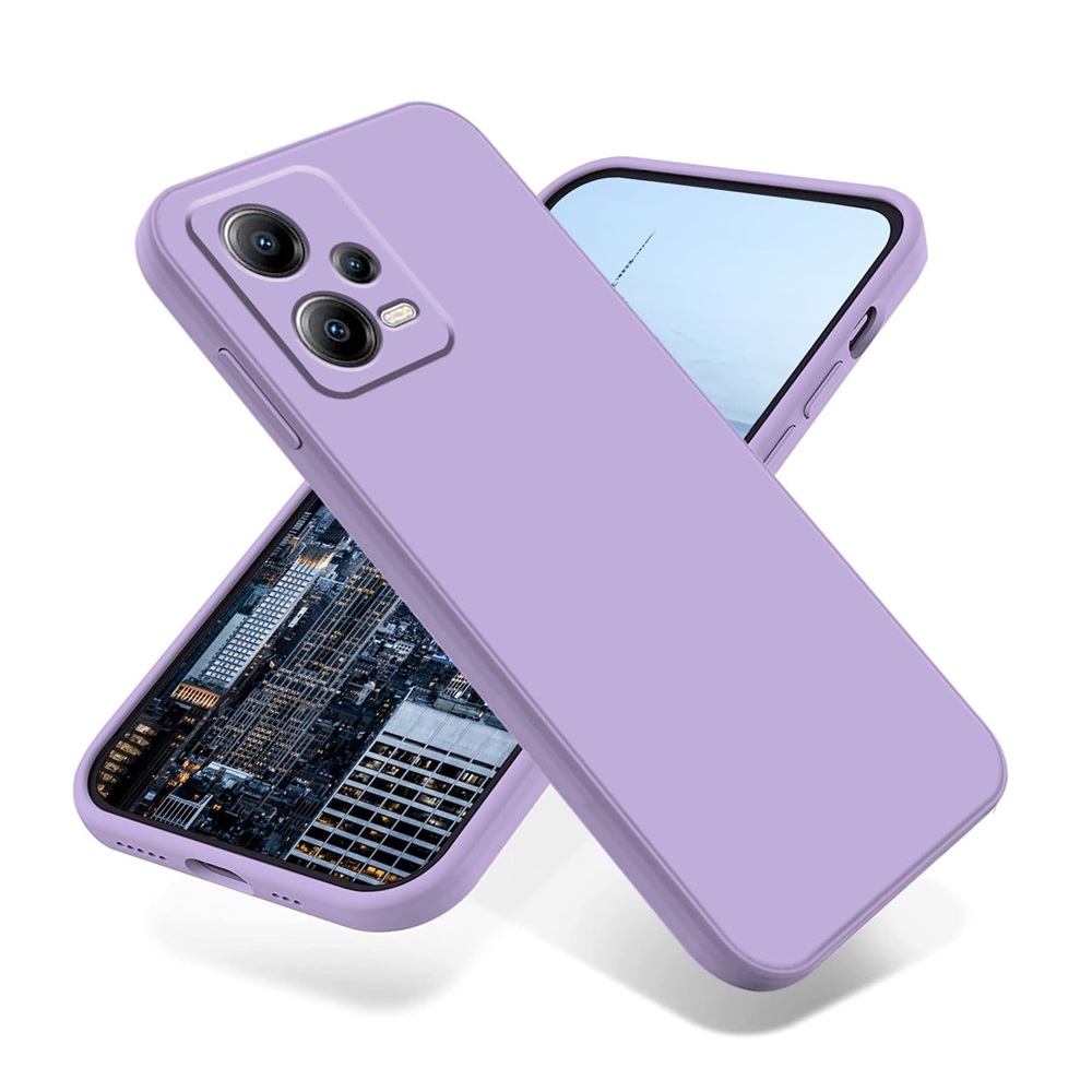 Helmet case liquid silicone redmi note 12 pro 5g, purple