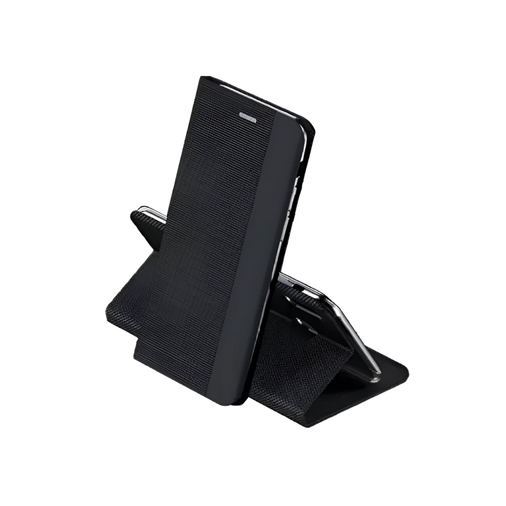 Casca caz Shell Flip Nylon Oppo A17, negru