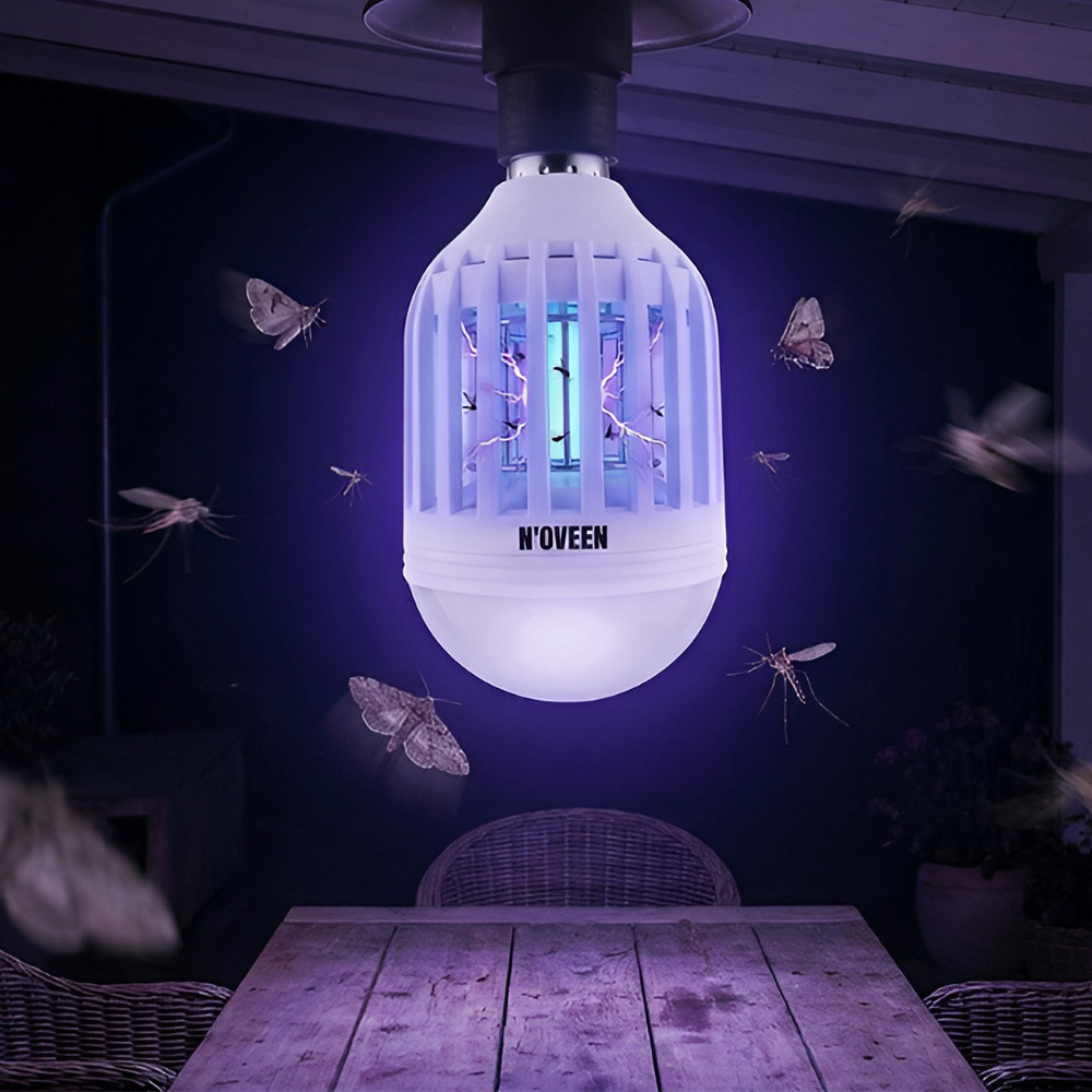 Noveen insect killer lamp ikn804, 8 wat, area up to 40 m2, white Thumbnail 2