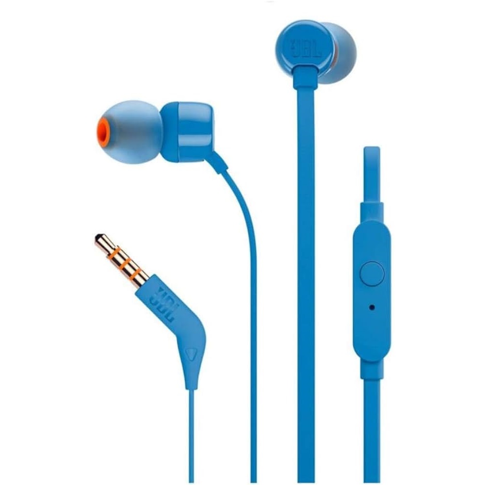 JBL Căști 3.5mm cu Mic Tune 110, Albastru