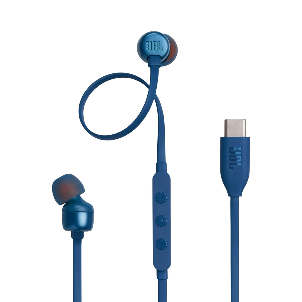 JBL Căști de tip C cu Mic Tune 310C, albastru