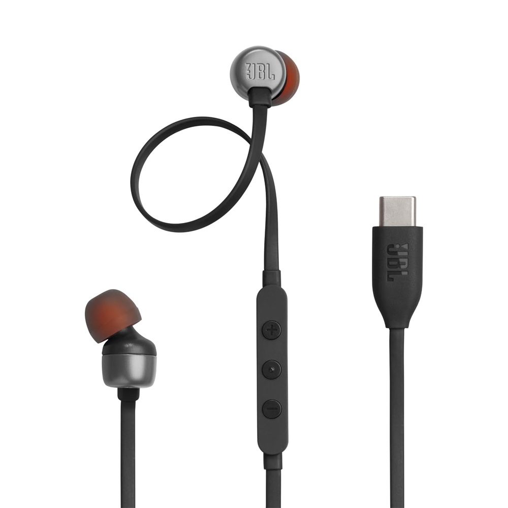 JBL Căști de tip C cu Mic Tune 310C, Negru