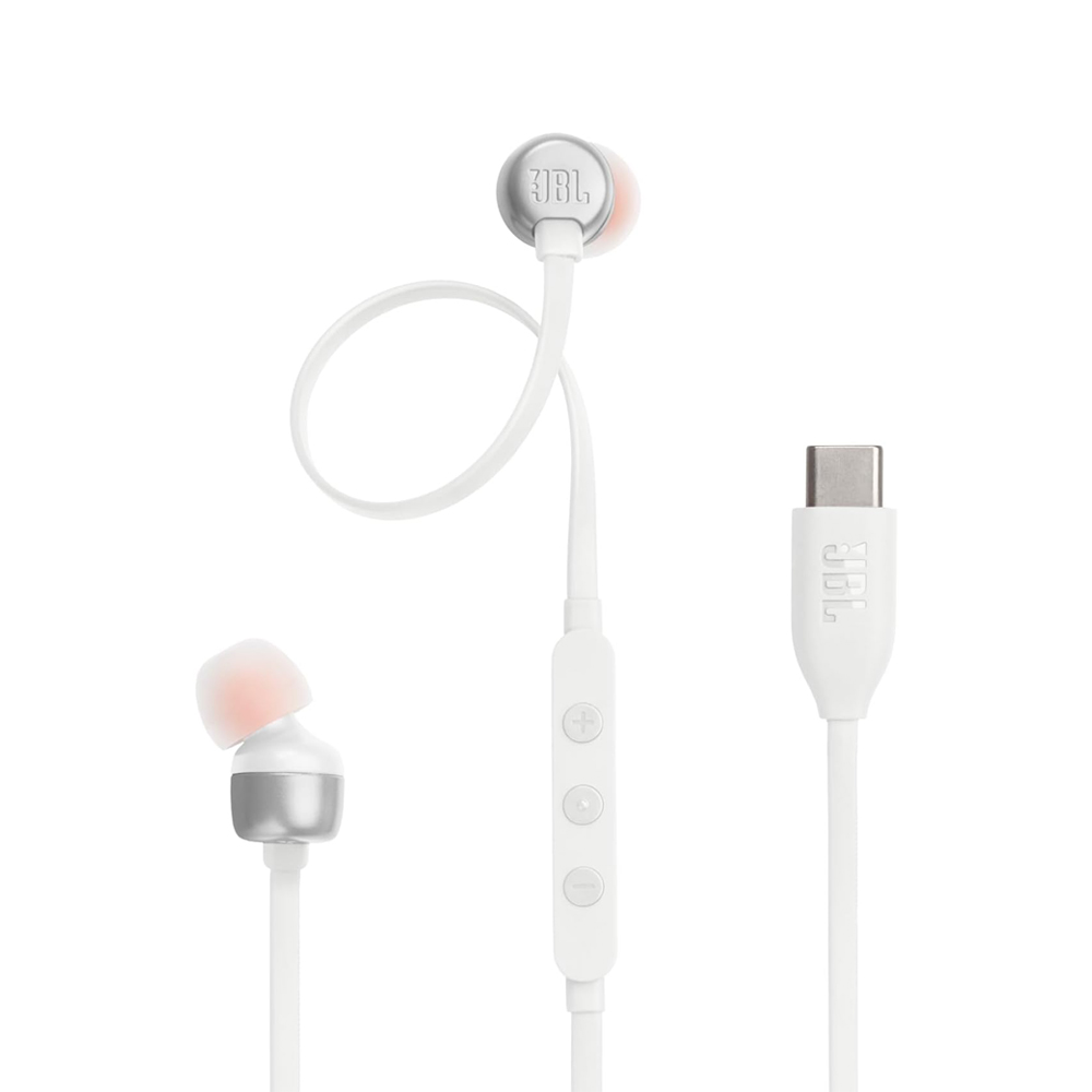 JBL Căști de tip C cu Mic Tune 310C, alb