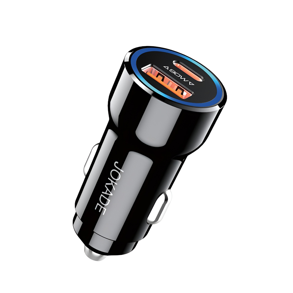 Încărcător auto Jokade 1*USB-A+1*Type-C 3.4A JH047, negru
