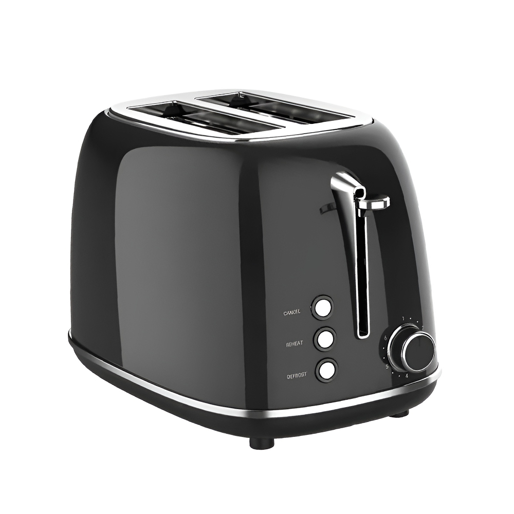 Toaster Retro, Inox, 800W, KSC-1542, Black