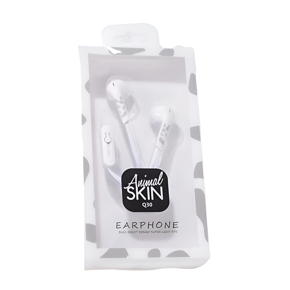 Căşti Keeka 3.5mm Q30, Silver