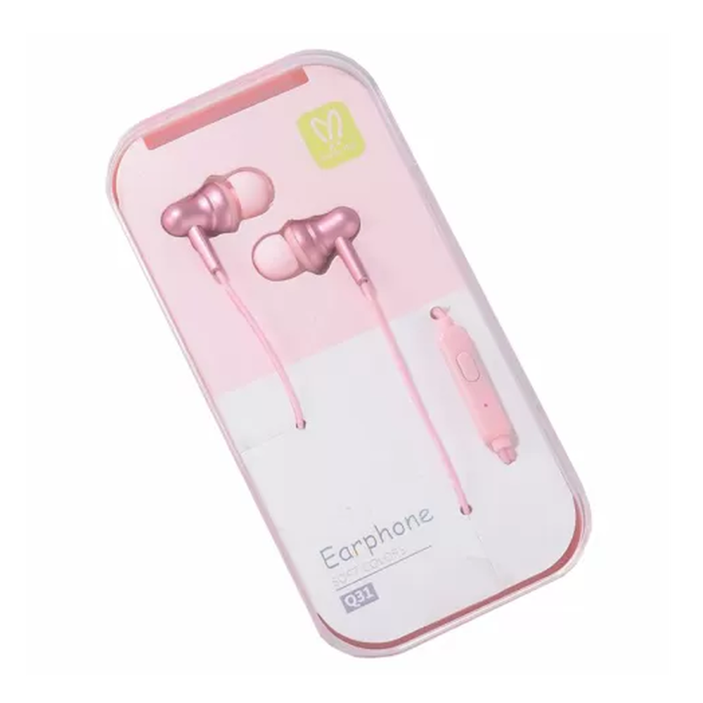 Căşti Keeka 3.5mm Q32, roz