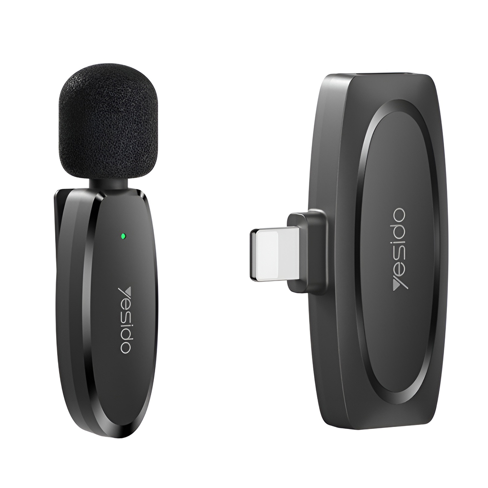 Yesido Digital Single Wireless Microphone KR12, Black