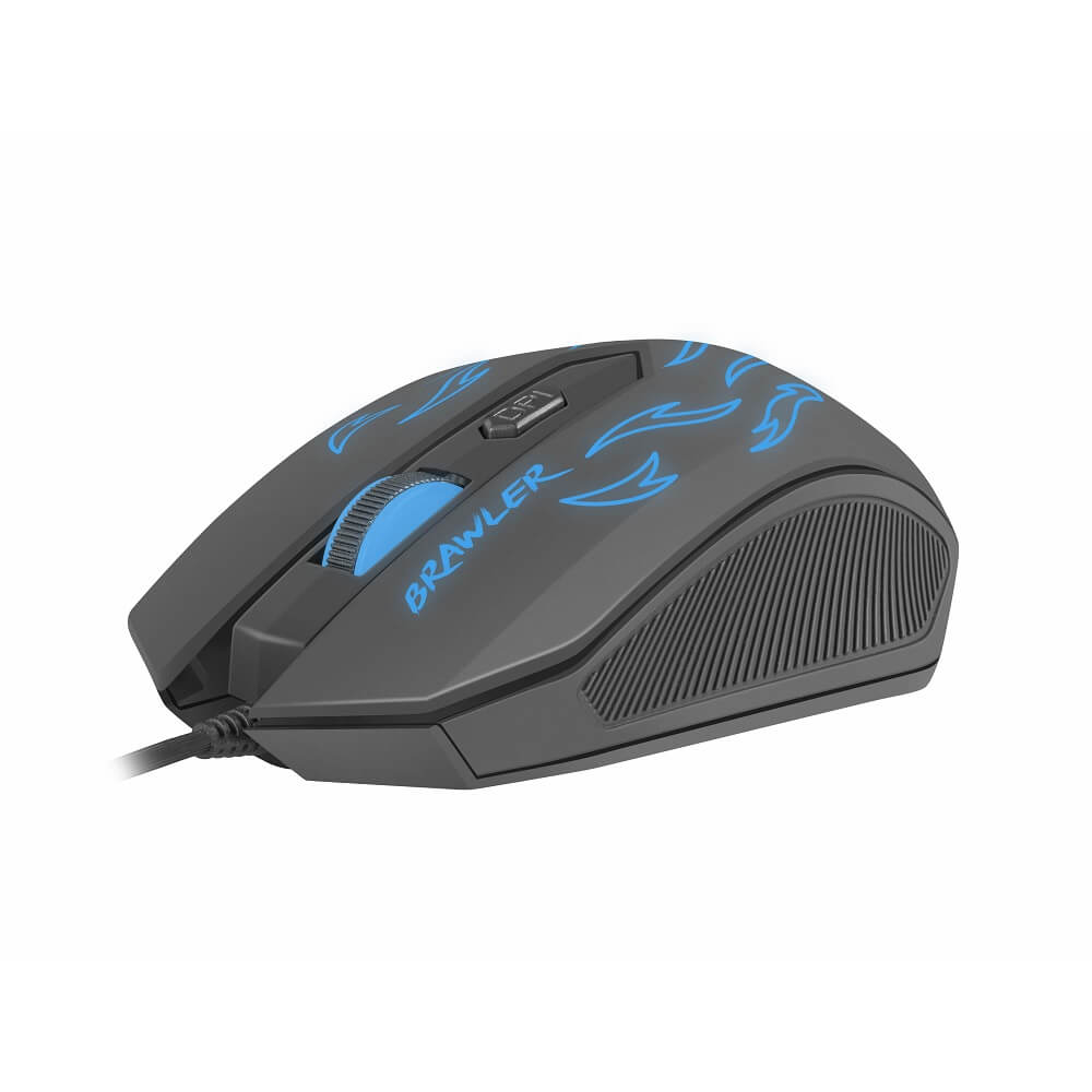 Fury Mouse Brawler, 1600 DPI, Optical, Iluminat