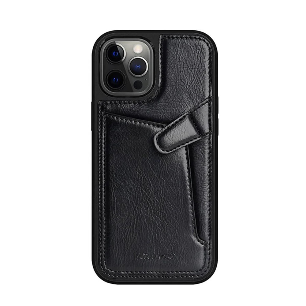 Nillkin Case din piele iPhone 12/ 12 Pro Aoge, negru