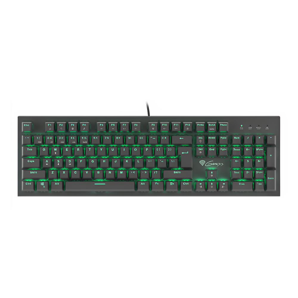 Genesis Mechanical Keyboard Thor 300, US Layout, Green Backlight, Blue Outemu Switch