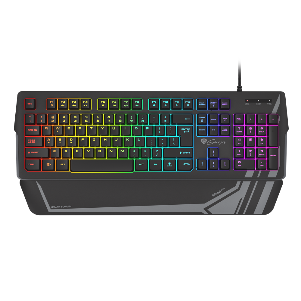 Genesis Keyboard Rhod 350, RGB, RU Layout, RGB Backlight