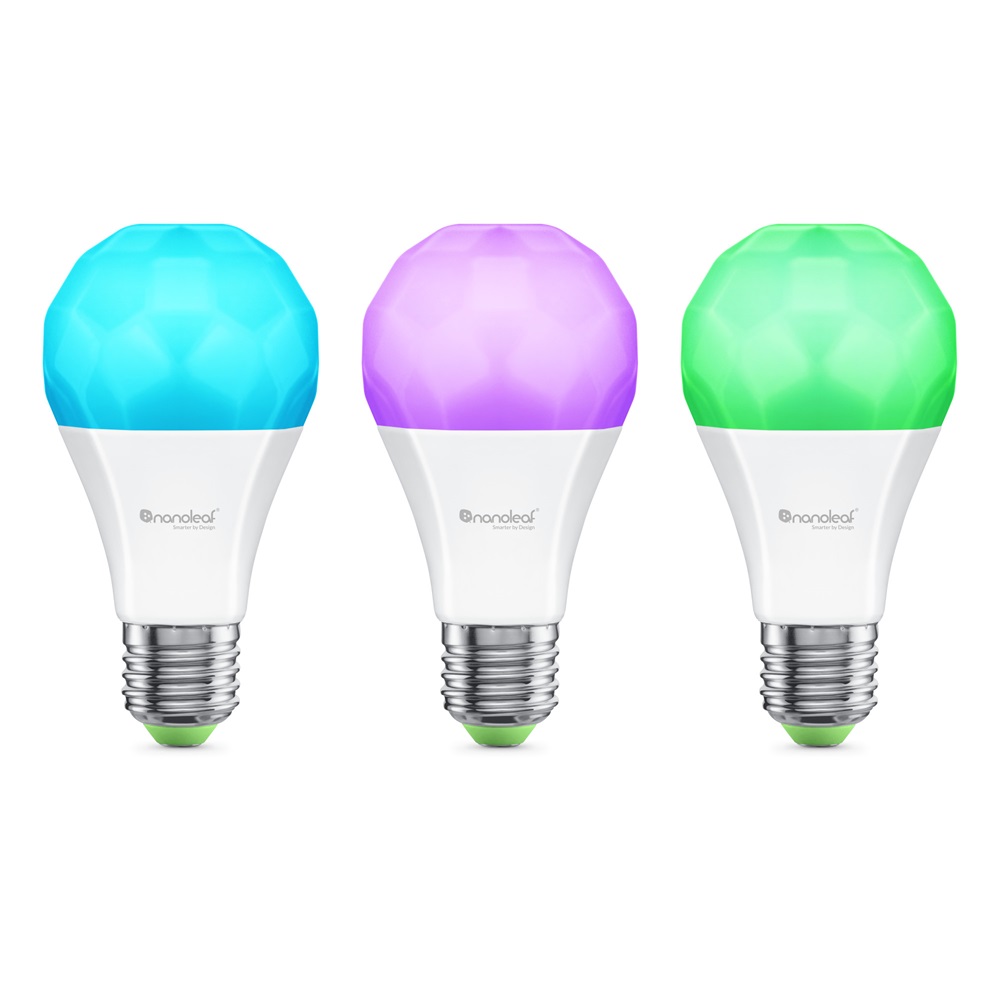 Nanoleaf Essentials Smart A19 Bulb, E27 3 Pachet