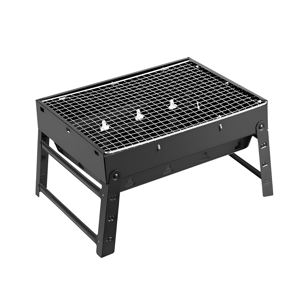Наружный уголь BBQ Grill, большой стальной TL372, черный