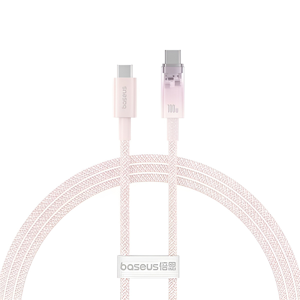 Baseus Cable Explorer Smart Temperature Tip-C la Tip-C 5A 100W 2m, Baby Roz