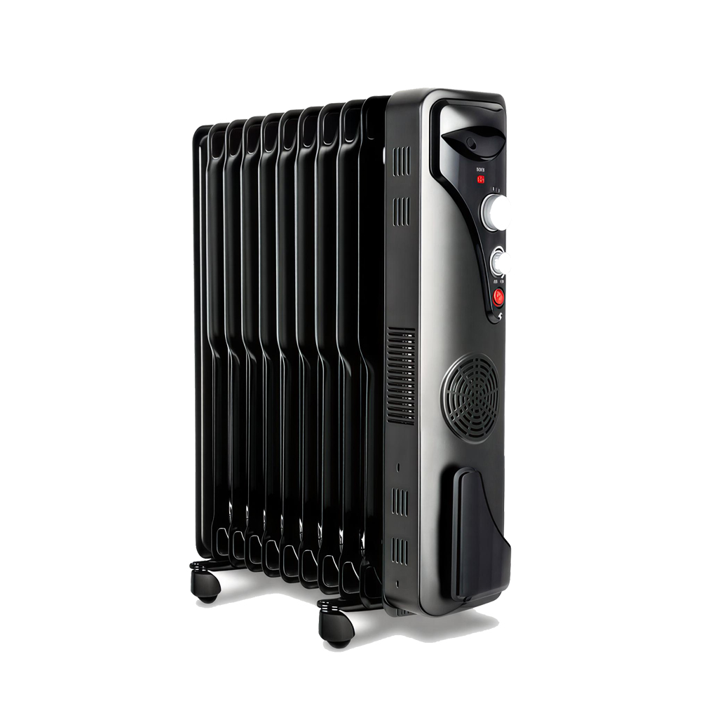 Raf Oil Radiator + Turbo Fan R.1129B, 11 Secţiuni, 2900W, Negru