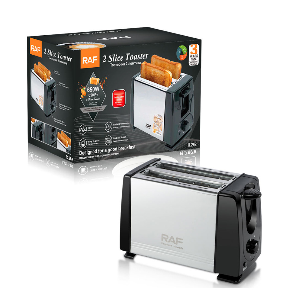 Raf toaster r.262, 2 slice, 650w Thumbnail 2