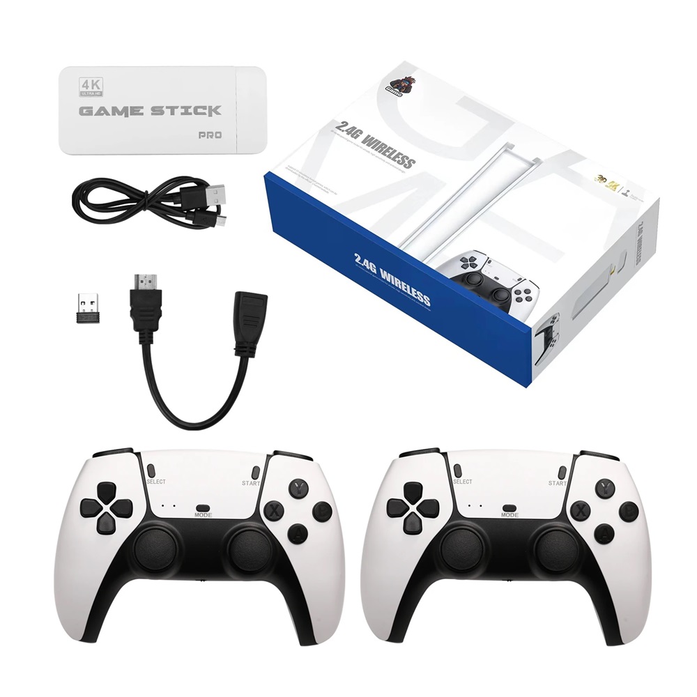 Retro game console m15 pro 64gb 20000 games, white