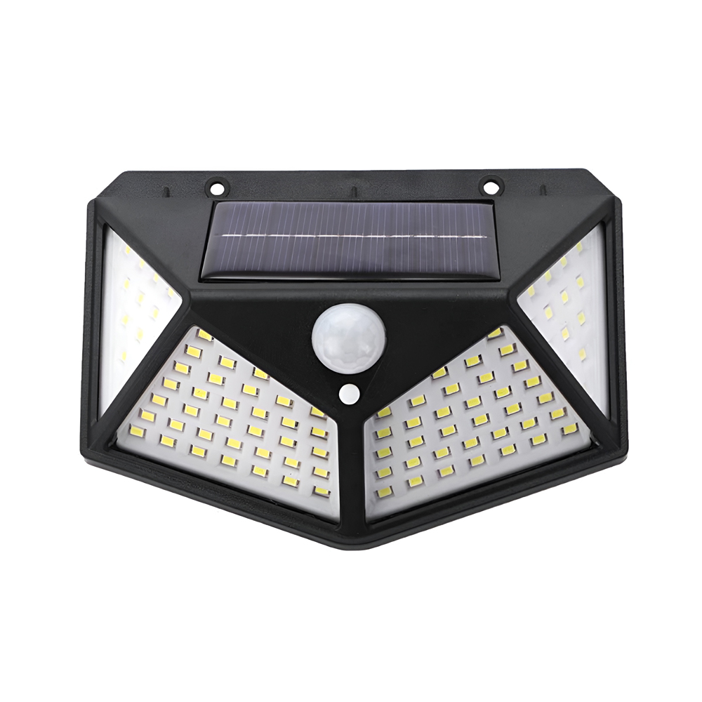 Set de lumini solare 6pcs, 1200mAh, 100 LED, rezistent la apa, negru