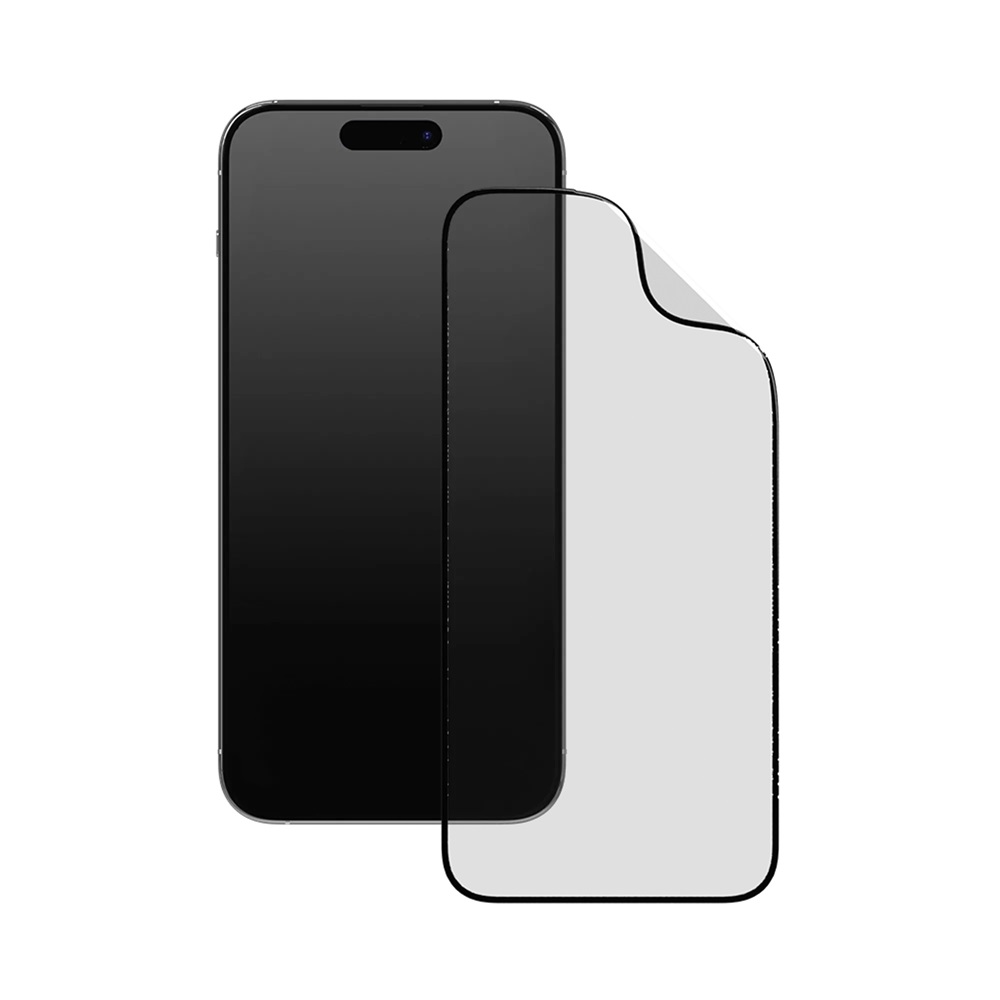 RhinoShield 3D ecran de impact Protector pentru iPhone 15 Pro cadru de aliniere Max, clar
