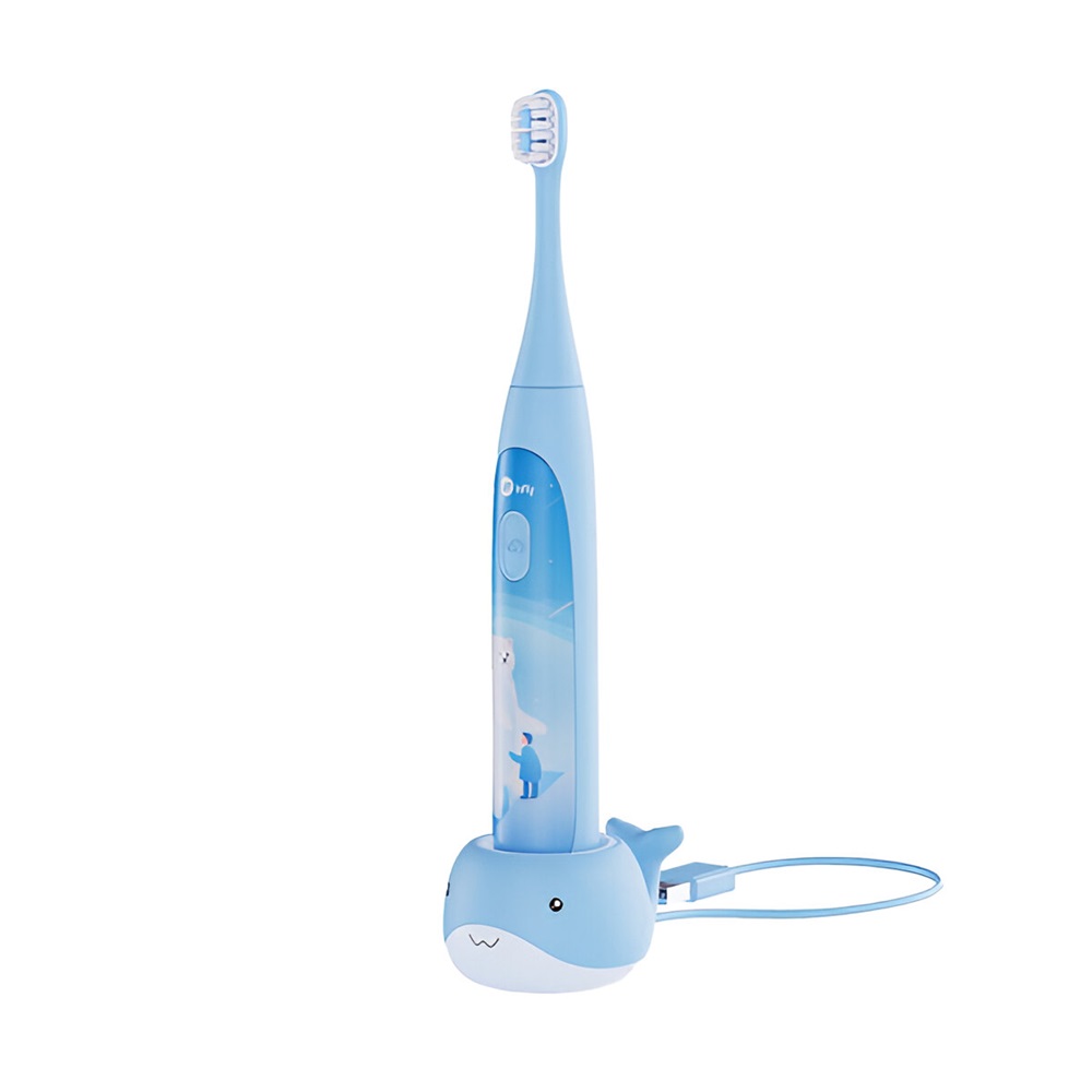 Infly kids electric toothbrush t04b (3-15 years), blue Thumbnail 2
