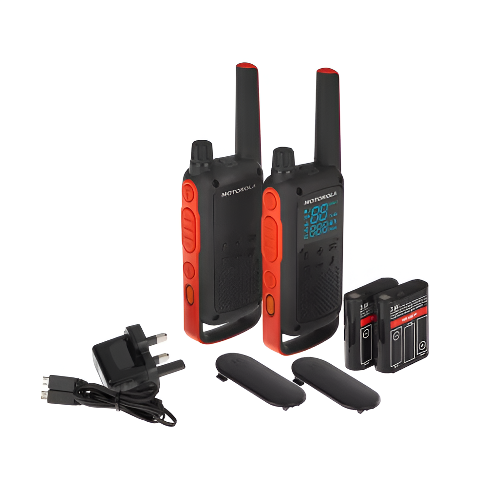 Motorola Walkie-Talkie Talk About T82, Twin, IPx2, 16 Canale, 10km, Negru