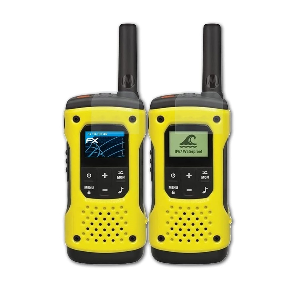 Motorola Walkie-Talkie Talk About T92 H2O, Twin, IP67, 16 Canale, 10km, Yellow/Black (2023 ediție)