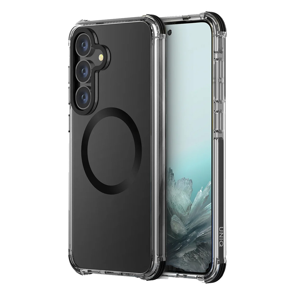 Caz Uniq pentru Samsung S25 Plus Combat Carbon Magclick, Negru