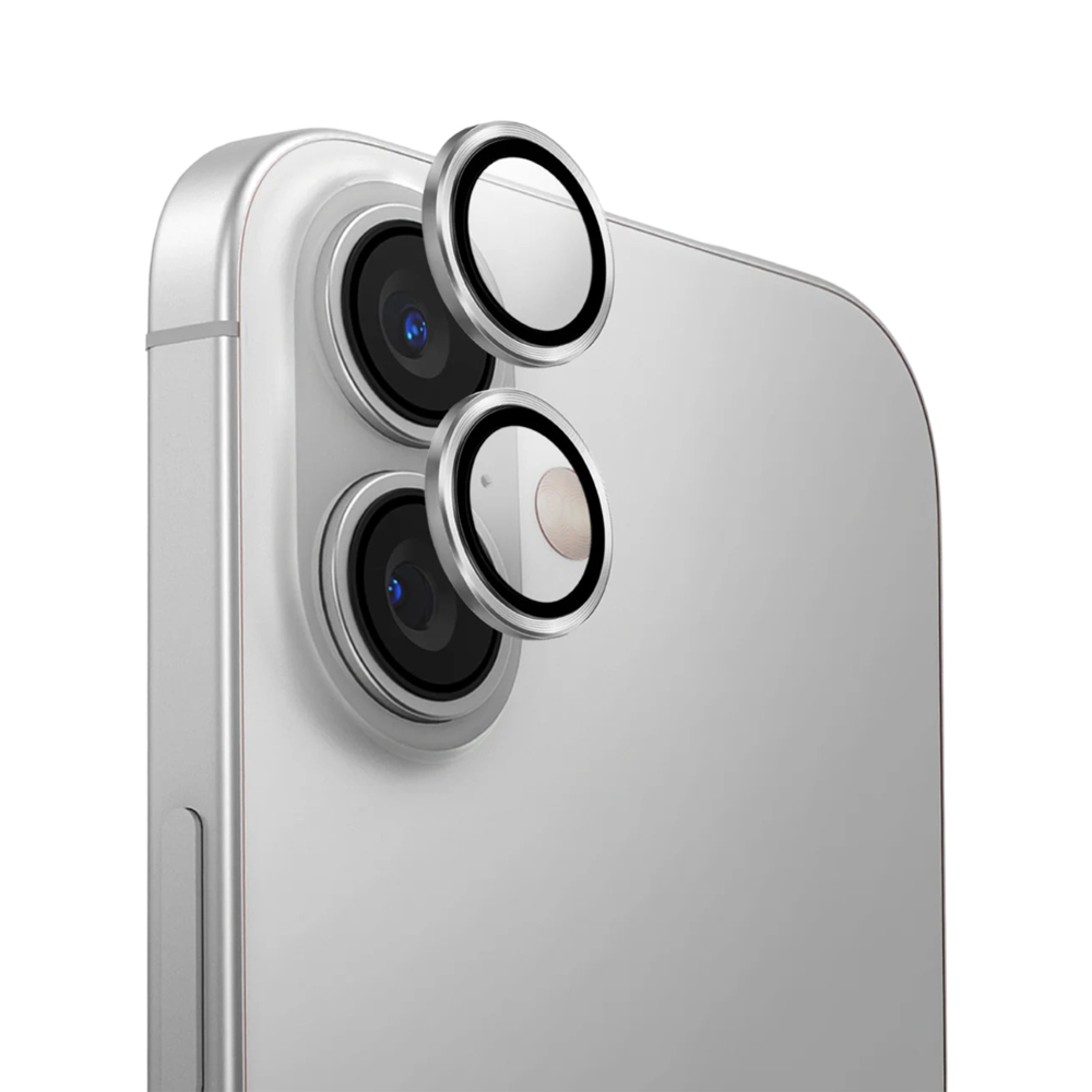 Uniq Optix Camera de aluminiu Protector pentru iPhone 16/16 Plus, Sterling Silver