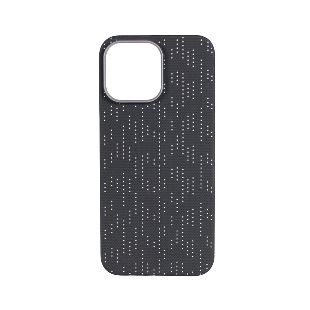 Vanta caz Carbon Silkscreen Fleck Magsafe pentru iPhone 16, Galaxy White
