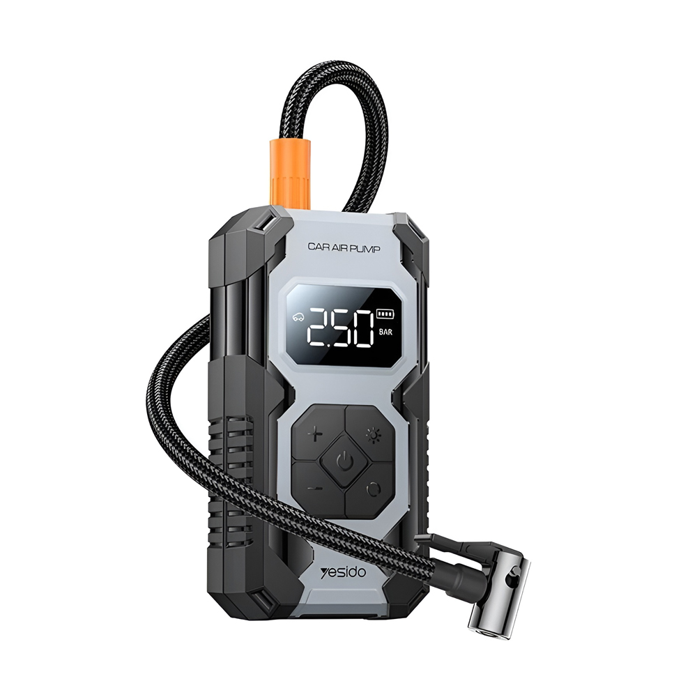 Yesido Air Pump Multifunction 22 цилиндра, 2 мин от 2,0 до 2,5 бар VC12, Black