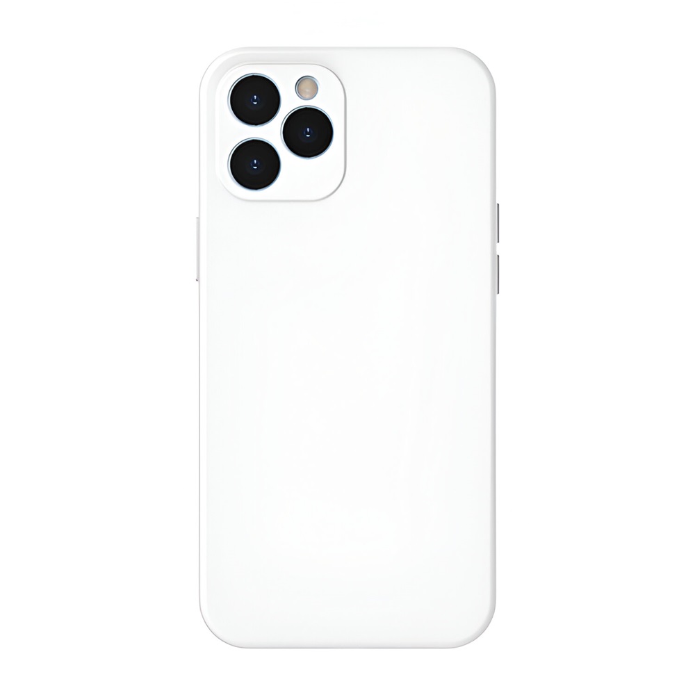 Baseus caz Silicon lichid Gel protecție iPhone 12 Pro, alb
