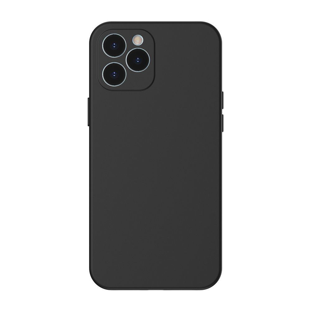Baseus caz Silicon lichid Gel protecție iPhone 12 Pro Max, negru