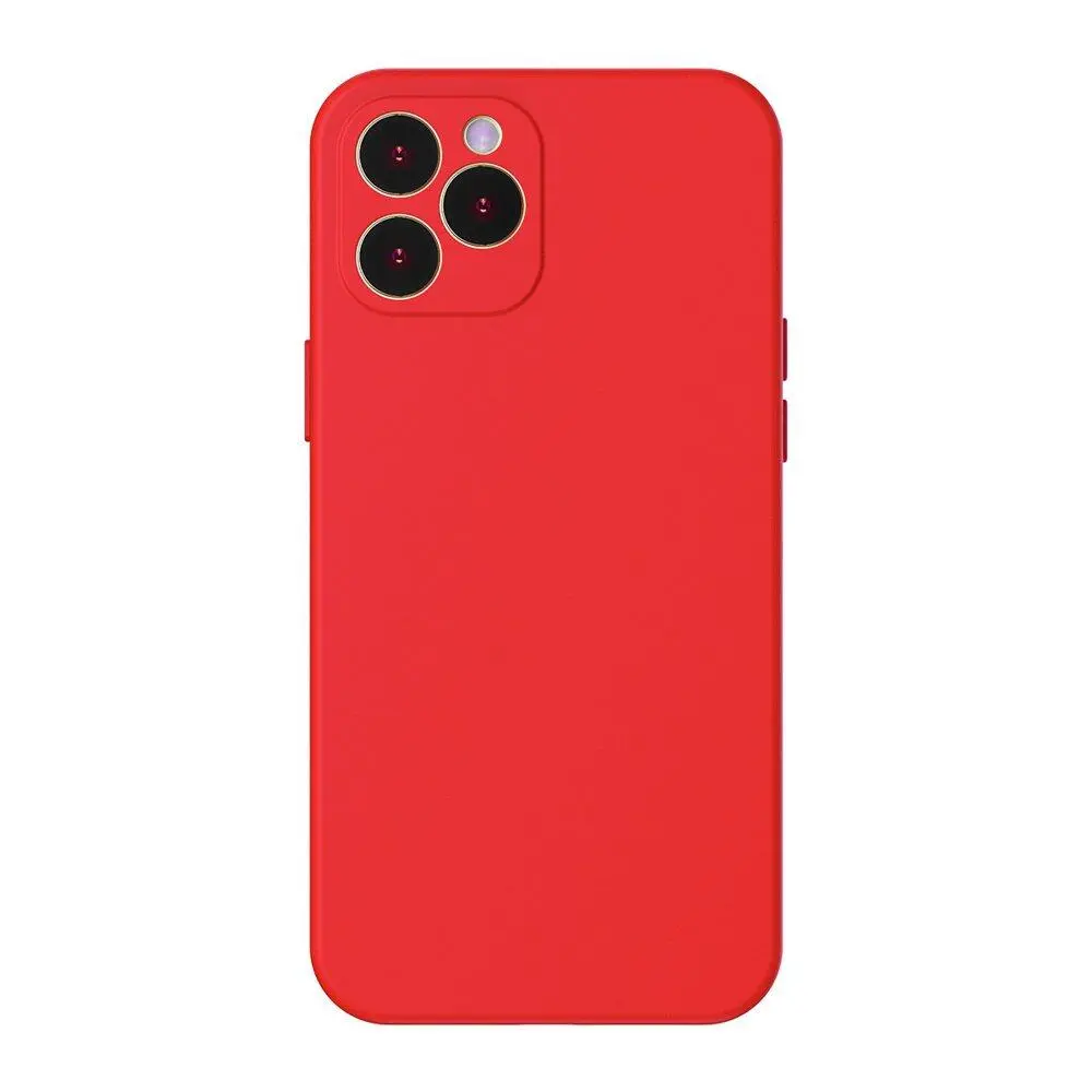 Baseus caz Silicon lichid Gel protecție iPhone 12 Pro Max, roșu
