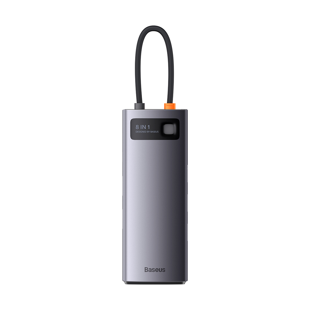 Baseus HUB 4in1 type-C to 4+USB-A, Metal Gleam Series, Space Gray