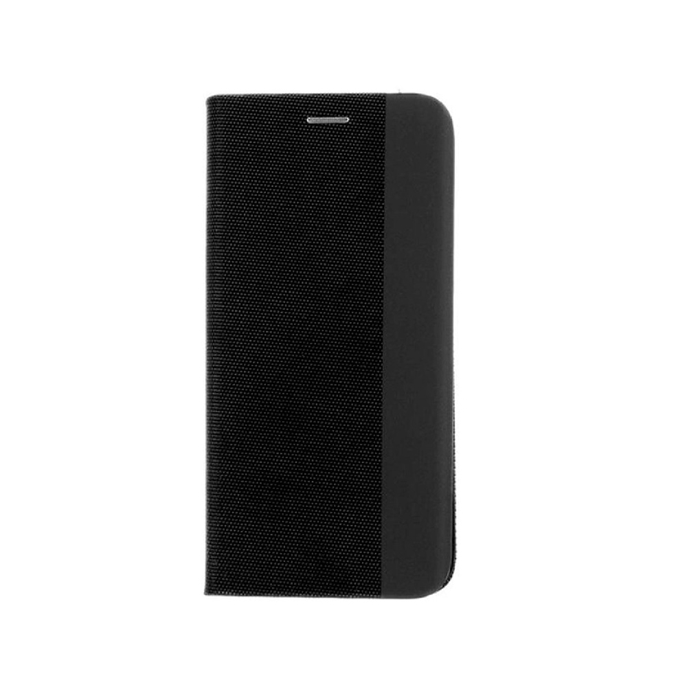 Husă WOO Shell Flip Nylon pentru OPPO A60 4G, neagră