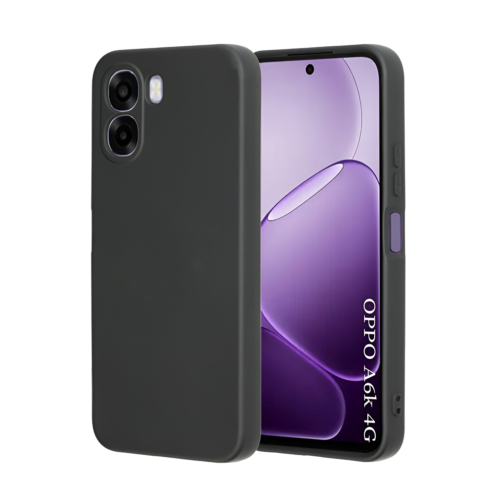 Чехол WOO Liquid Silicone для OPPO A6k 4G, чёрный