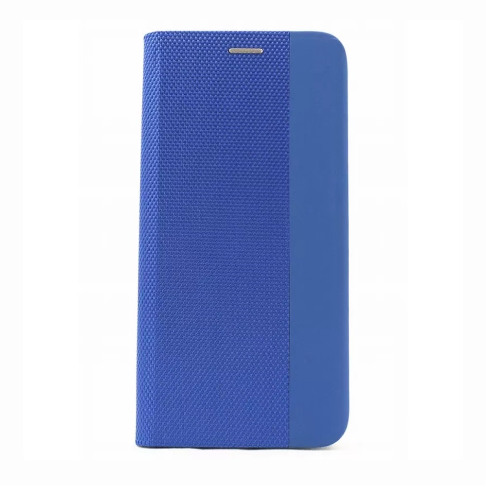 Husă WOO Shell Flip Nylon pentru OPPO Reno 11 F 5G, albastră