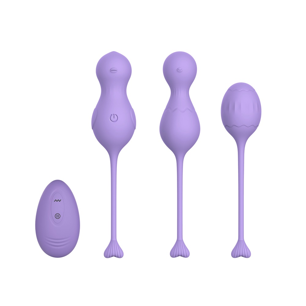 WINYI Heidi Cones Ball Set 3in1 IPX6 10 Mode Vibration, Liliac