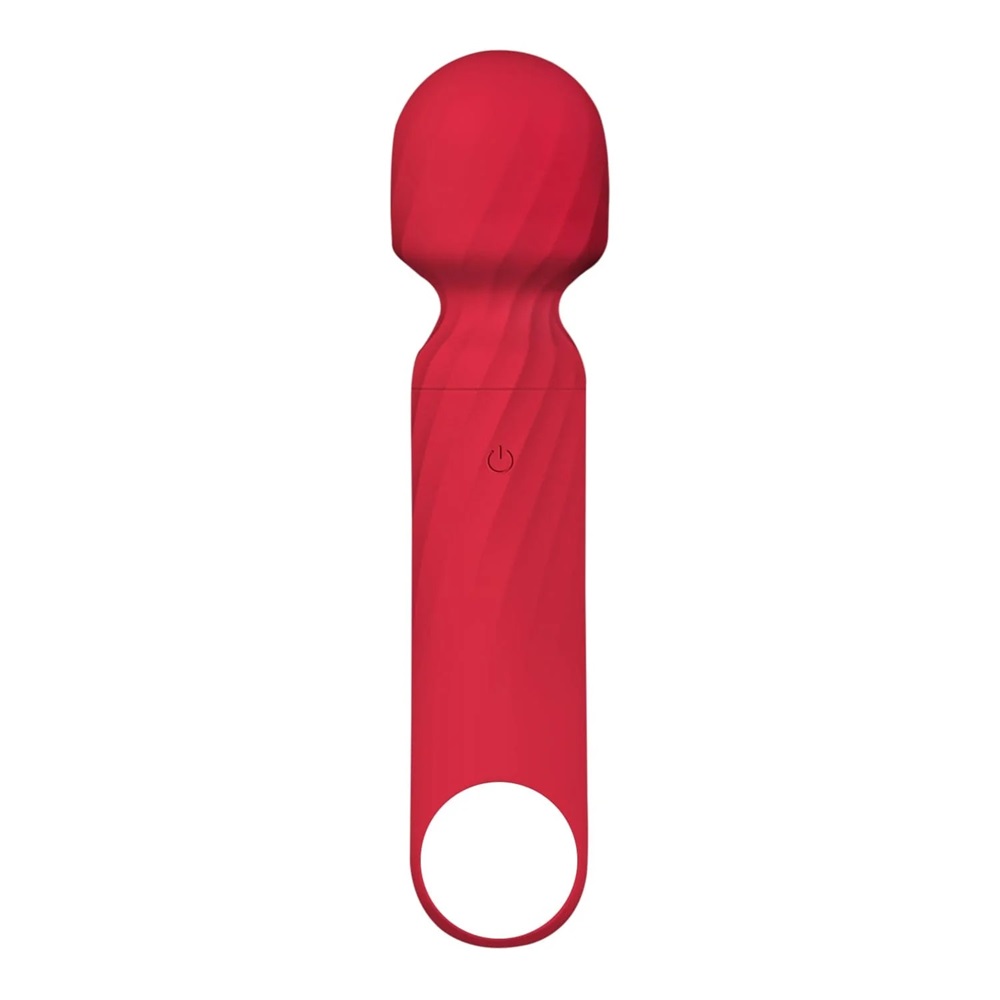 WINYI Ladyya Mini Wand Dildo Vibrator IPX6 12 Mode Vibration, Red