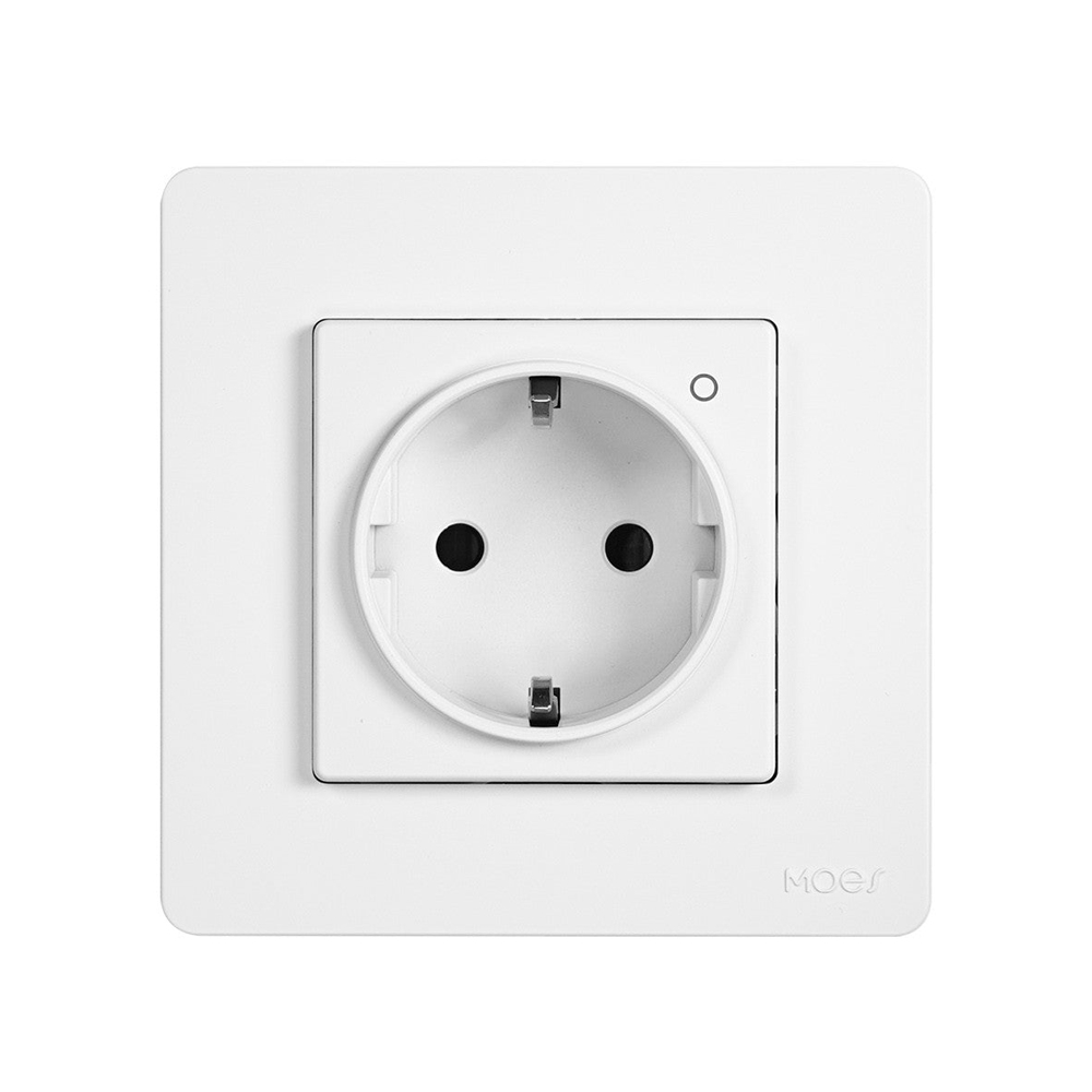 Moes Zigbee Star Ring Smart Socket cu monitorizare de putere 16A, alb